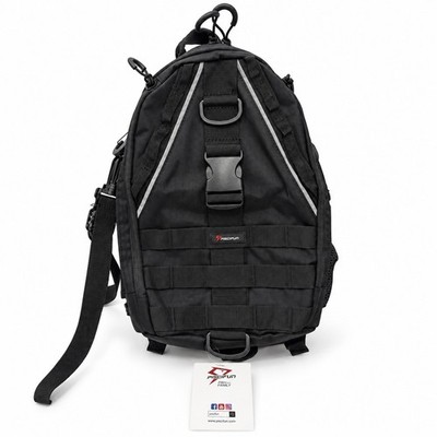 Piscifun Fishing Tackle Backpack Sling Shoulder Bag MOLLE Black New With Tags