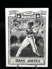 2024 Topps Spotlight by Andy Friedman Dave Justice Rookies Grayscale /49 No. 89