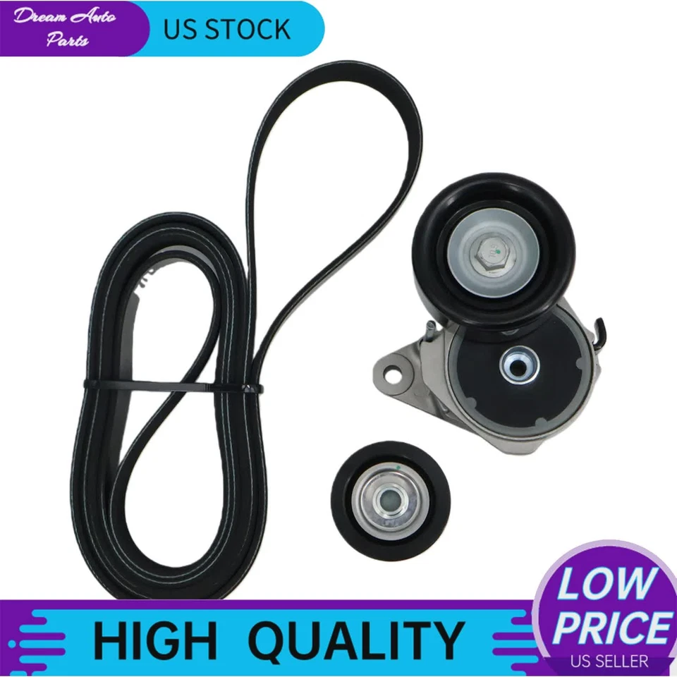 High-Quality Tensioner + Serpentine Belt For 2010-23 Lexus GX460 / 2008-21 LX570 - Image 3 of 4