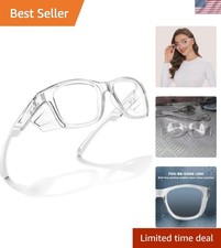 Safety Glasses - Anti Fog Lenses - Eye Protection with Side Shields - ANSI Z8...