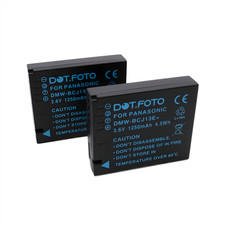 2x Battery for Panasonic DMW-BCJ13E - 3,6v / 1250mAh | DMC-LX5 DMC-LX7
