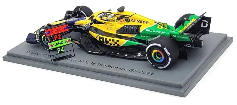 MODELLINO AUTO 1:43 SPARK F1 MCLAREN MCL38 OSCAR PIASTRI MONACO GP 2024 DIE CAST - Immagine 3 di 4