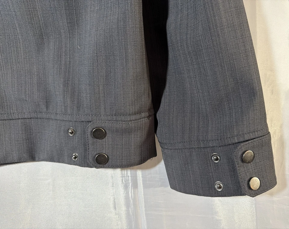 Rolls Royce Luxury Automotive Promo Full Zip Big Logo Jacket Grey Men’s Large L - Image 4 of 4