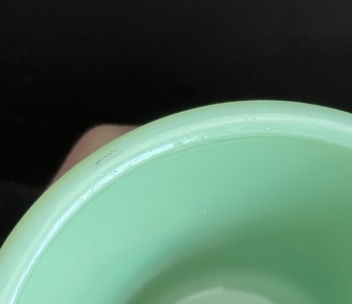 Set (2) Vintage Jadite Green Fire King Coffee Mugs D Handles - Picture 9 of 9