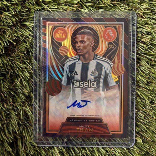 Malick Thiaw Topps Gold Auto 03/25 Newcastle United 2025