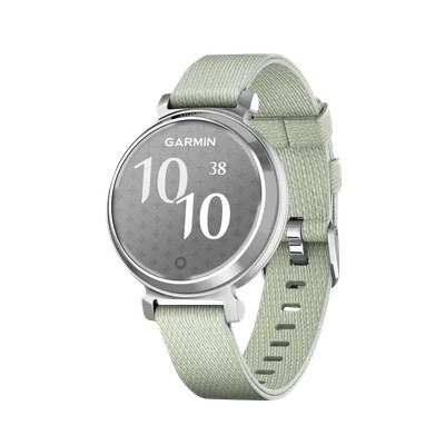 【美品】Garmin Lily 2 スマートウォッチ Sage Gray Garmin Lily 2 Classic, Silver with Sage Gray Nylon Band 010-0xxxx