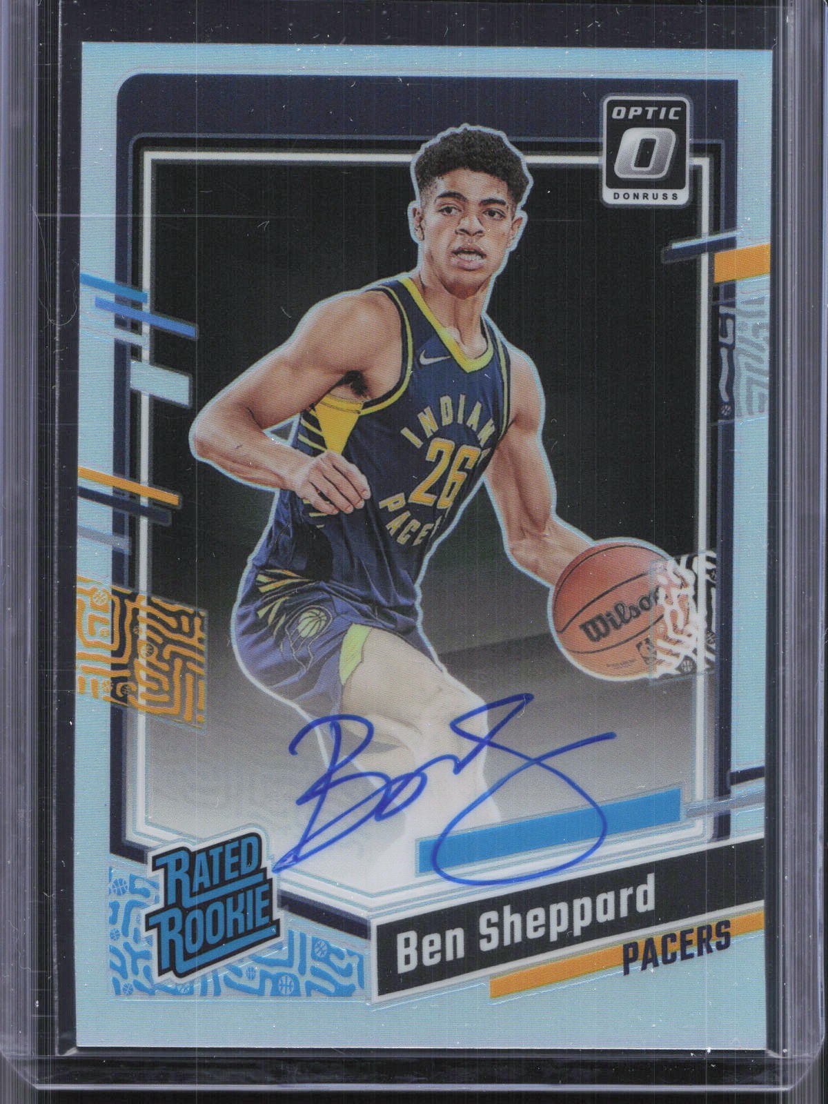 2023-24 Donruss Optic #294 Ben Sheppard Rated Rookie Holo Auto
