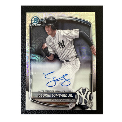 Topps 2025 Bowman Chrome Mega Box Auto Rookie George Lombard Jr. BMA-GL