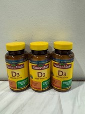 3 Pack Nature Made Vitamin D3 1000 IU 25 mcg, Tablets 300 Ct Total Exp 02/29