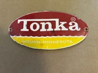 Vintage Porcelain Tonka Sign Mound Minnesota 4" X 8"