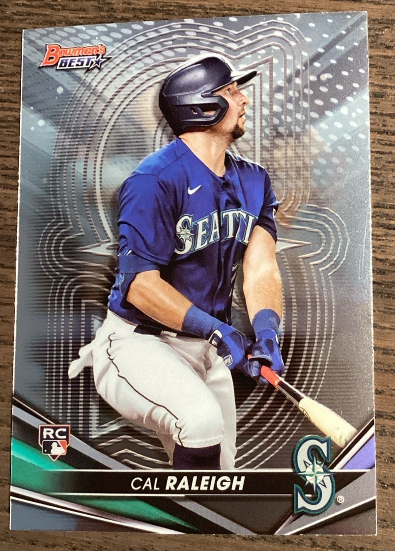 2022 Bowman's Best - Cal Raleigh #6 (RC) Seattle Mariners