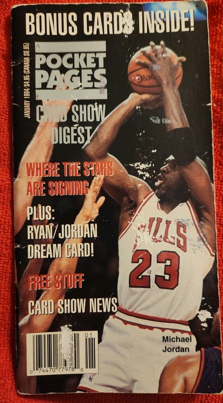 1994 Pocket Pages Worn On Front Cover. But Near Perfect Bonus Cards