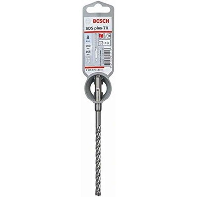 Bosch Professional Hammerbohrer SDS Plus-7X  Beton und Mauerwerk, 8 x 100 x 165