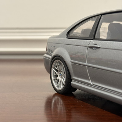 AUTOart BMW E46 M3 CSL Grey Metallic 1/18 Scale Diecast Model Car