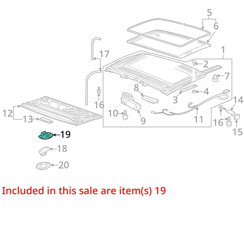 SE ADAPTA A PONTIAC AZTEK ESCUDOON SUN 2001-2005 RF SW 10423160 - NUEVO FABRICANTE DE EQUIPOS ORIGINALES 10423160 Foto 2 de 3