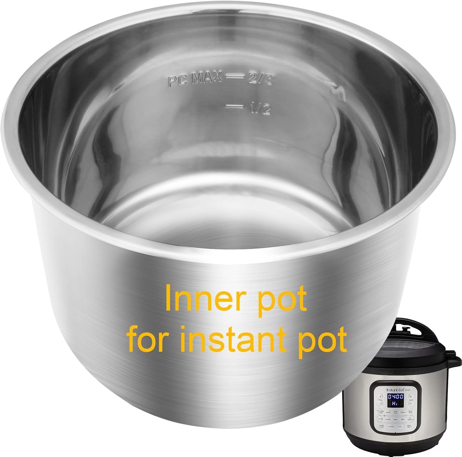 Stainless Steel Inner Pot Instant Pot 6QT Upgrade Replacemen