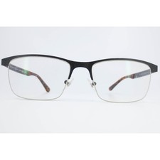 ProDesign Denmark 3133 c.6031 Matte Black Tortoise Semi-Rimless Eyeglass Frames