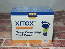 Xitox Deep Cleansing Detox Foot Pads Qty 30 Body Pain Control Sleep Aid Sealed