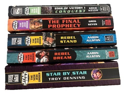Star Wars New Jedi Order NJO 5 Book Lot   Conquest, Final Prophecy, Rebel Dream