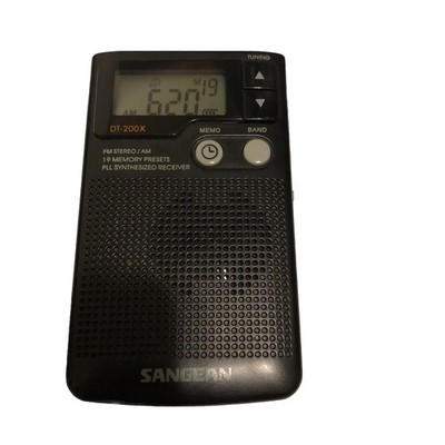 Sangean Radio DT-200X FM/AM Digital Tuning Pocket Radio PLL Synthesized Receiver
