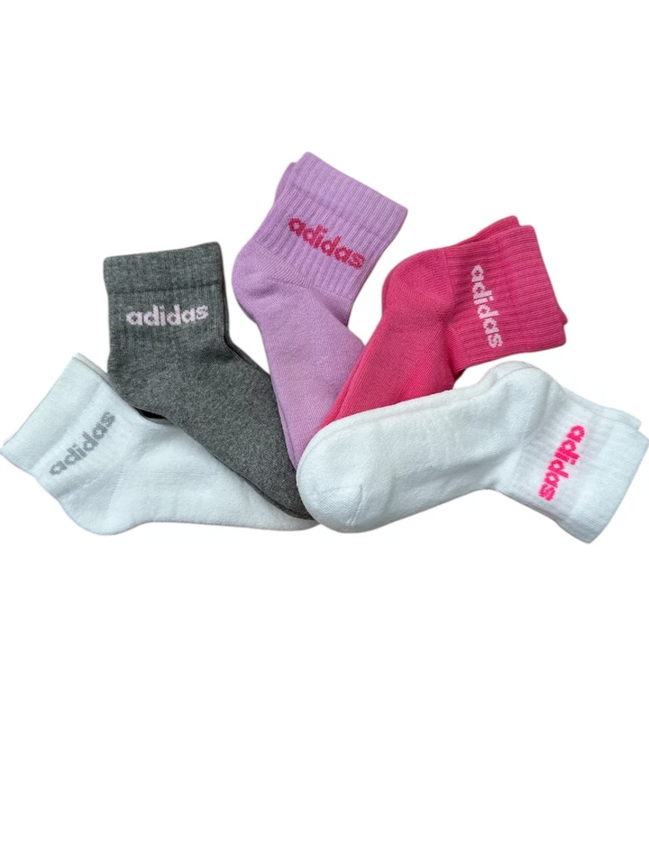 Adidas Sportsocken Kids Lin Ank, vers. Farben, 5 Paar, Gr. 34-36 / XS,  Neu &OVP - Bild 2 von 4