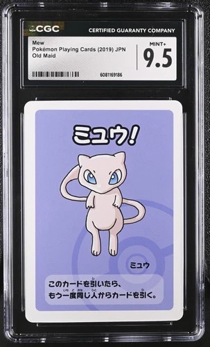 Mew Old Maid 2019 Pokemon Playing Cards Japanese CGC 9.5 Mint+