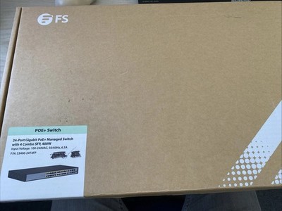 FS S3400-24T4FP - PoE+ - L2+