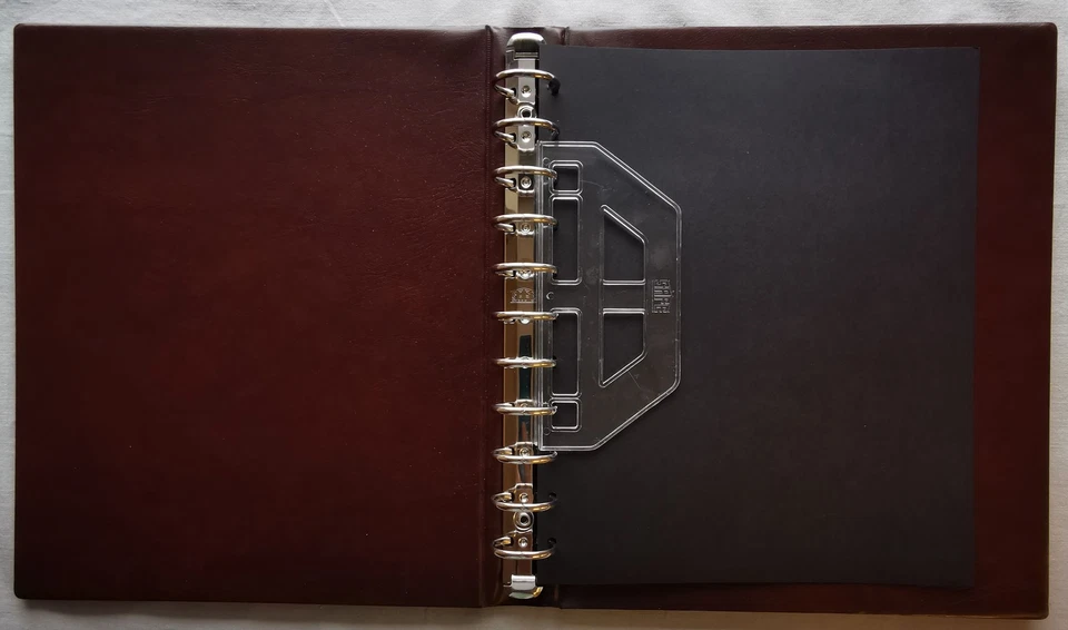 9x Safe Modèle Album Jeu Reliure à Anneaux 11-Ring Avec Poussée - Photo 3/4