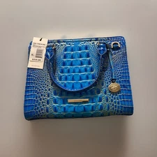 Brahmin. Ombre Melbourne Collection Electric Indigo Cami Satchel Bag New $345
