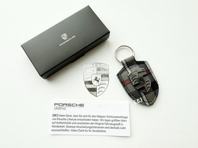 Houdsooth Key Rings OEM Porsche 911 Turbonite key chain ring pepita Houndstooth New 50th ...