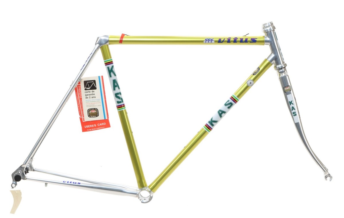 Vitus 979 KAS Dural Aluminum Frameset 51cm Gold w/ Headset 1988