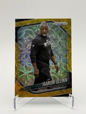 2025 Prizm Aaron Glenn Gold Prizm /10 #47 Jets SP