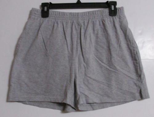 Women's John Galt Rosa High Waisted Pull-On Cotton Sweat Shorts One Size Gray