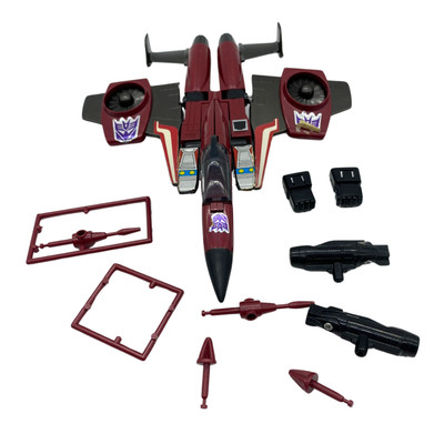Vintage Transformers G1 Thrust Seeker Jet komplett Decepticon 200E