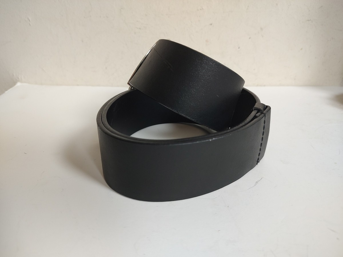 Chico\'s Vintage Black Leather Enamel Medalian Link Belt Size 30-34 Chicos Belt - Etsy main image 4