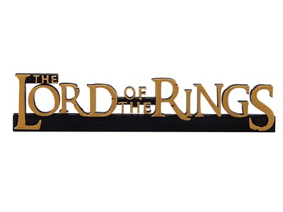 Lord of the Rings LOTR Logo Wall Sign Desk Shelf Sitter Art 8'' x 1 3/4'' x 3/8''