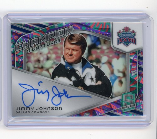 Jimmy Johnson #CS-JJN 2024 Panini Spectra Champion Signature card