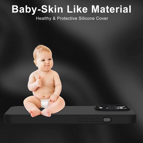 Für iPhone 16 Pro Max 15 14 13 12 11 Silikon Hülle Handyhülle + Displayschutz - Bild 21 von 59