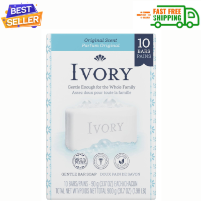 #ad Ivory Bar Soap with Original Scent 3.17 oz. 10 Count $12.87