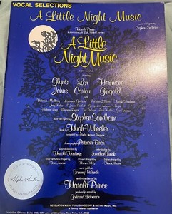 Stephen Sondheim Estate Collection Sticker Little Night Music Book Woods Sweeney
