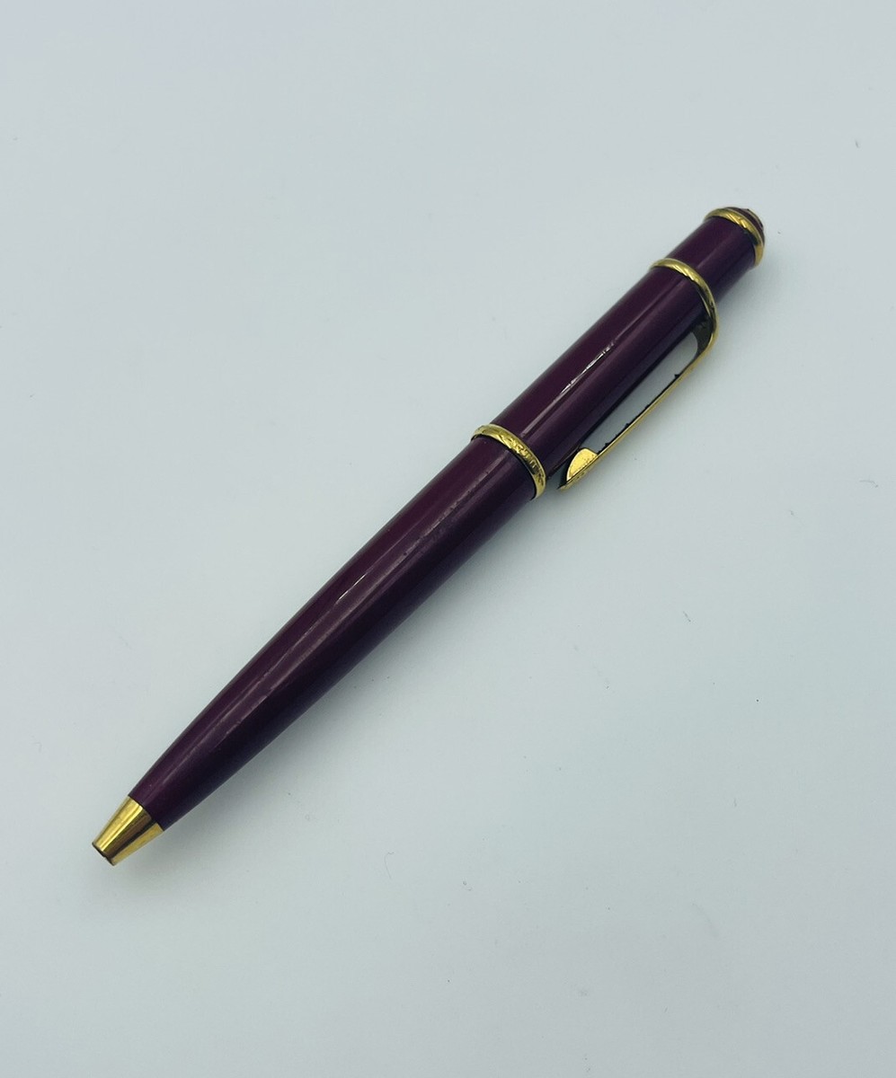 Cartier Diablo Mini Vintage Burgundy Red Lacquer Ballpoint Pen 4 3