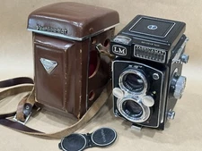 Yashicamat LM TLR W/ Yashikor 80mm 120 Film Camera Perfectly Working - Clean !