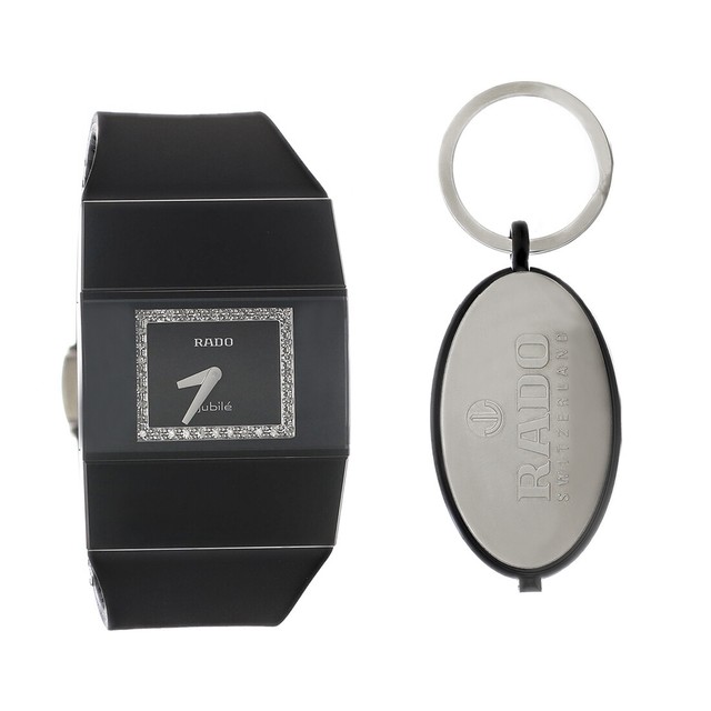Rado Jubile V10k 964.0621.3.070 Quartz Black Diamond Titanium Rubber 29mm  Womens for sale online | eBay