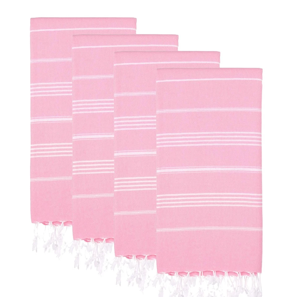 Turkish Beach Towel Set of 4 (38" x 71") | 100% Cotton Extra Large Turkish Towel - Image 3 of 4