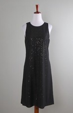 LAUREN RALPH LAUREN $139 Mesh Gold Sequin Embellished Sleeveless Dress Size 6