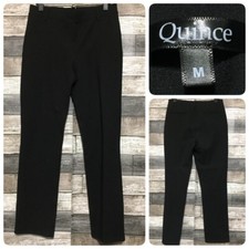 Quince Ponte Knit Pull On Yoga Dress Pants Women’s M Petite Black (Inseam 28)