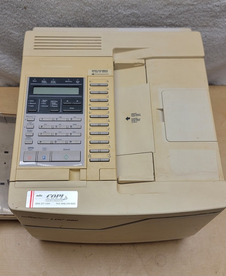 Mita LDC-660 | Vintage Fax Machine | eBay