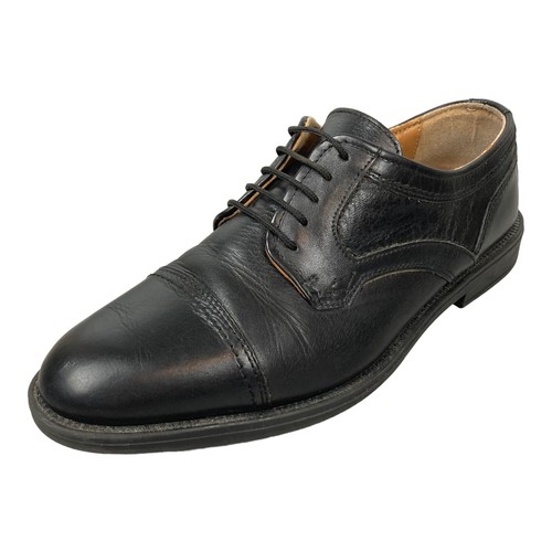 Property Italian Made Dress Shoes Mens 10 M Cap Toe Lace Up Leather Black NICE - Picture 3 of 14