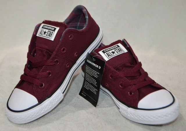 burgundy converse junior