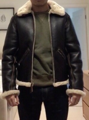 aero leather B6 jacket | eBay